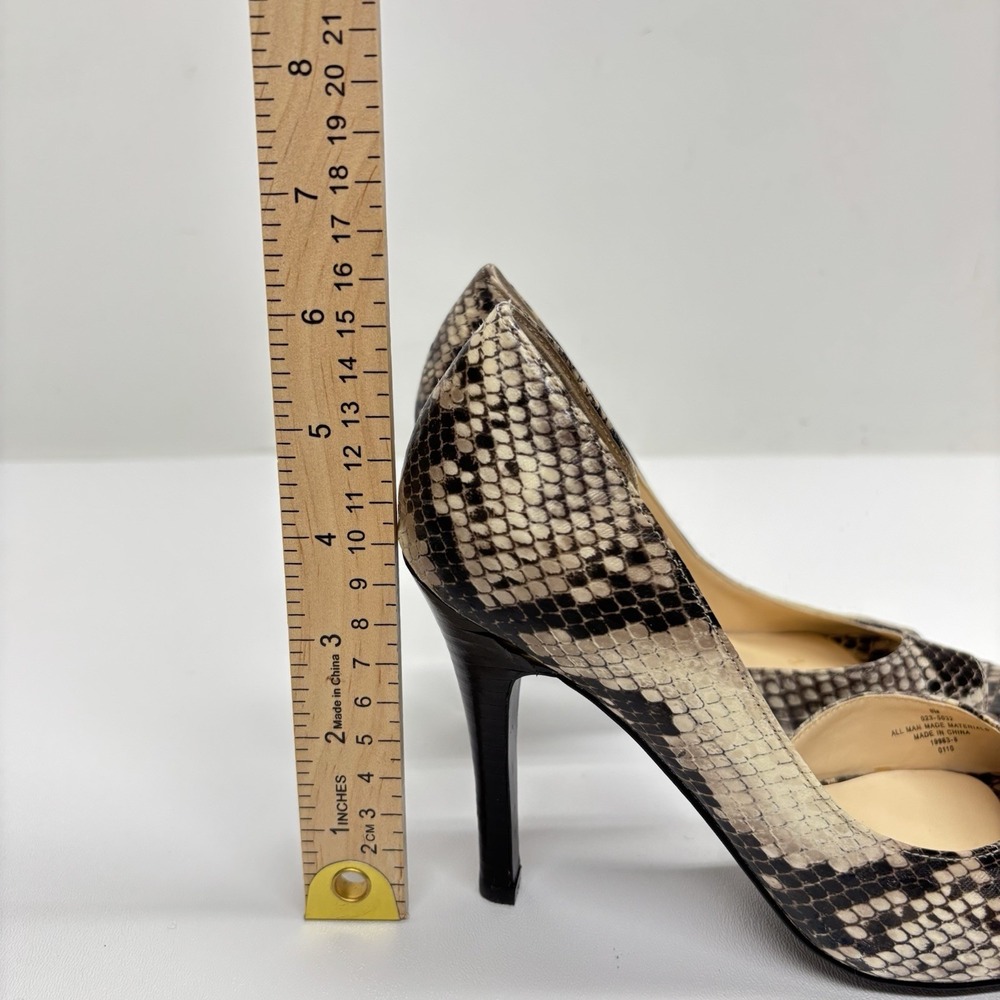 Worthington D'Orsay Peep Toe Heels Size 6 M Snakeskin Stiletto Sexy Party Y2K - Picture 15 of 15